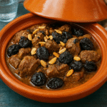 Beef Tagine with Prunes and Almonds (Moroccan style)