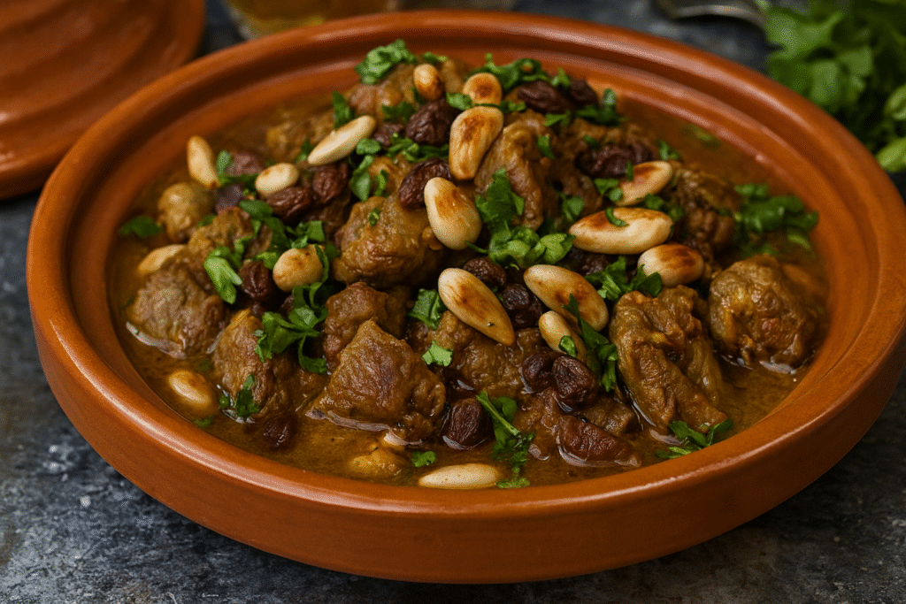 ChatGPT Image 6 sept. 2025, 01_19_03 Beef Tagine with Prunes and Almonds