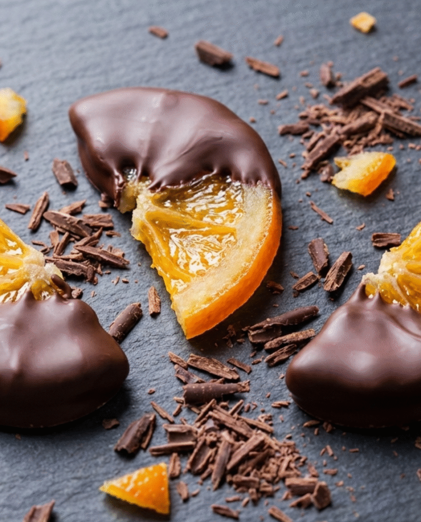 Chocolate-Dipped Candied Orange Slices
