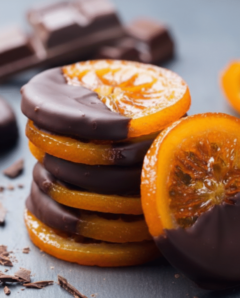 Chocolate-Dipped Candied Orange Slices
